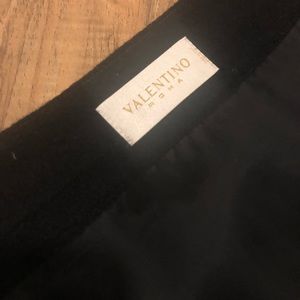 Valentino Roma Wool & Cashmere Black Skirt